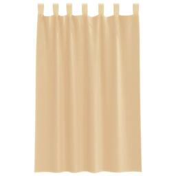 Berkfield Home Voile Curtains with Rod Pockets 2 pcs Sand in Light Tan - thumbnail 4