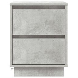 Berkfield Home Bedside Cabinet with LED Lights Concrete Grey 39x34.5x50 cm - thumbnail 6