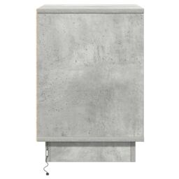Berkfield Home Bedside Cabinet with LED Lights Concrete Grey 39x34.5x50 cm - thumbnail 7