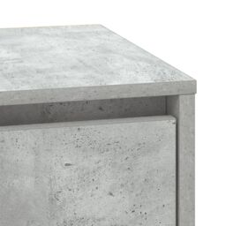 Berkfield Home Bedside Cabinet with LED Lights Concrete Grey 39x34.5x50 cm - thumbnail 9