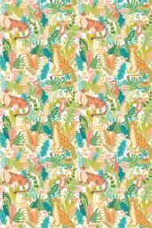 Hoopla Walls Animal Kingdom 10m Matt Wallpaper in Green - thumbnail 3