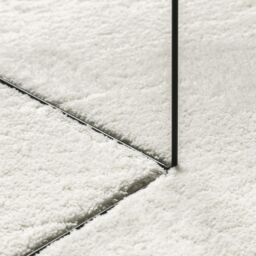 Berkfield Home Rugs Cream Wool 100 x 200 cm Area Rug Oval Modern Oval Rug - Size: Medium - thumbnail 8