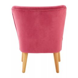 Orsina Kids Chair, Comfortable Seating Pink Velvet Chair, Easy to Clean Bedroom Chair, Adjustable Small Chair - thumbnail 4