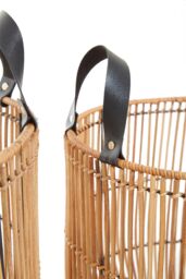 Orsina Batu Set Of 2 Natural Rattan Baskets in Brown - thumbnail 3