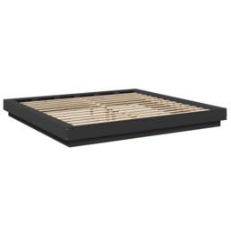 Berkfield Home Bed Frame with LED Lights without Mattress Black 180x200cm - Size: Super King - thumbnail 7