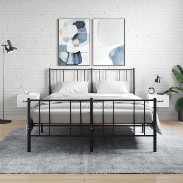 Berkfield Home Wall-mounted Bedside Cabinets 2 pcs White 35x35x20 cm - Size: 35 x 35 x 20 cm - image 1