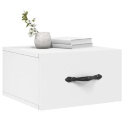 Berkfield Home Wall-mounted Bedside Cabinets 2 pcs White 35x35x20 cm - Size: 35 x 35 x 20 cm - thumbnail 3
