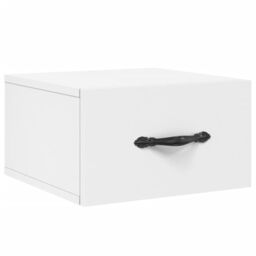 Berkfield Home Wall-mounted Bedside Cabinets 2 pcs White 35x35x20 cm - Size: 35 x 35 x 20 cm - thumbnail 5