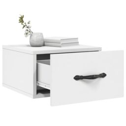 Berkfield Home Wall-mounted Bedside Cabinets 2 pcs White 35x35x20 cm - Size: 35 x 35 x 20 cm - thumbnail 4