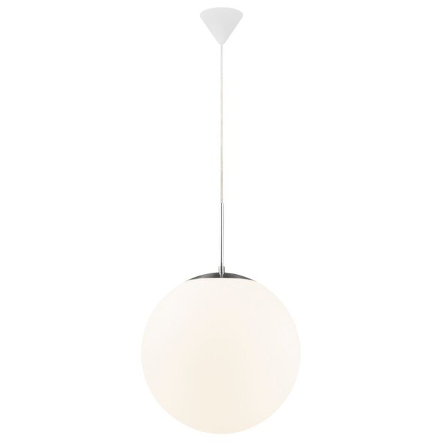 Nordlux Modern Indoor Pendant Light White Glass E27 Hand Blown Glass - Mains Powered, IP20 - image 1