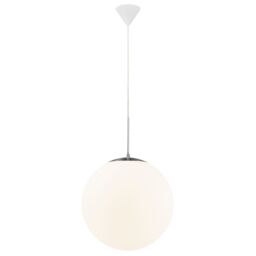 Nordlux Modern Indoor Pendant Light White Glass E27 Hand Blown Glass - Mains Powered, IP20 - thumbnail 1