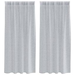 Berkfield Home Full Curtains with Curtains 2 pcs Dark gray 140 x 175 cm Polyester in Grey - thumbnail 3