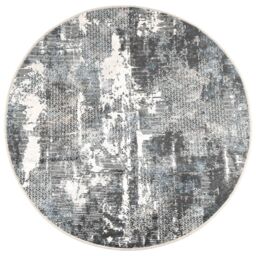 Berkfield Home Rug Washable Multicolour Ã˜ 120 cm Anti Slip - Size: 100 cm diameter - thumbnail 2
