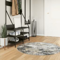 Berkfield Home Rug Washable Multicolour Ã˜ 120 cm Anti Slip - Size: 100 cm diameter - thumbnail 1