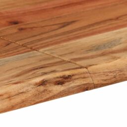 Berkfield Home Dining Table 140x70x76 cm Solid Acacia Wood in Brown - Size: 140 x 70 x 76 cm - thumbnail 6