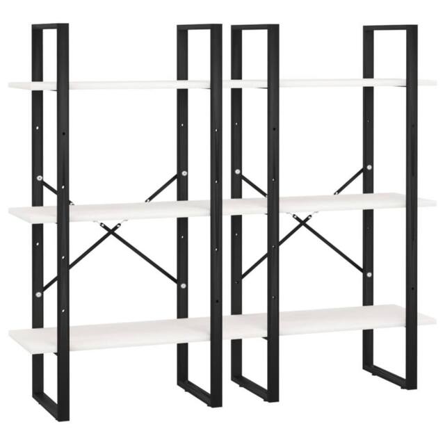 Berkfield Home Storage Shelf White 60x30x210 cm Solid Wood Pine - Size: 60 x 30 x 210 cm - image 1