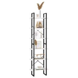 Berkfield Home Storage Shelf White 60x30x210 cm Solid Wood Pine - Size: 60 x 30 x 210 cm - thumbnail 5
