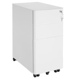 tectake Filing Cabinet Parvus in White - thumbnail 1