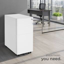 tectake Filing Cabinet Parvus in White - thumbnail 8