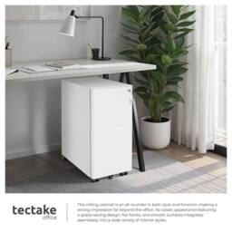 tectake Filing Cabinet Parvus in White - thumbnail 7