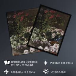 "Artery8 Spring Flowers Floral Still Life Monet Vintage Wall Art Print Poster - Size: W12"" x H16""" - thumbnail 2