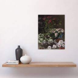 "Artery8 Spring Flowers Floral Still Life Monet Vintage Wall Art Print Poster - Size: W12"" x H16""" - thumbnail 4