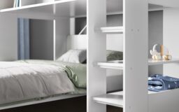 Flair Wizard L Shaped Triple Bunk Bed in White - Size: Single - thumbnail 4