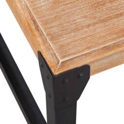 Berkfield Home Coffee Table Solid Acacia Wood 100x60x45 cm in Brown - Size: 100 x 60 x 45 cm - thumbnail 4