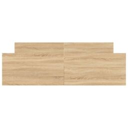 Berkfield Home Bed Frame with Headboard & Footboard Sonoma Oak 160x200 cm in Brown - thumbnail 4
