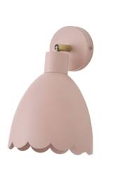 ValueLights Millie Flower Style Scallop Adjustable Wall Light in Pale Pink - thumbnail 6