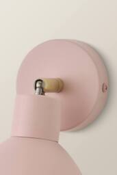 ValueLights Millie Flower Style Scallop Adjustable Wall Light in Pale Pink - thumbnail 4