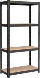 SONGMICS Boltless Garage Shelving Unit with 4 Steel Shelves in Black - thumbnail 9