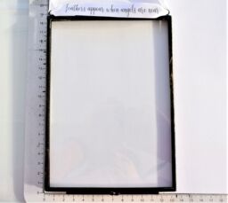 Amaya Rose Ltd In Memory of Mum Real feather Floating Picture Frame. Memorial Gift in Black - thumbnail 7