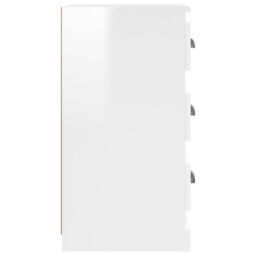 Berkfield Home Sideboard High Gloss White 36x35.5x67.5 cm Engineered Wood - thumbnail 5