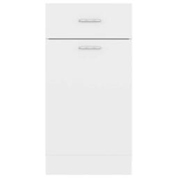 Berkfield Home Durable Drawer Bottom Cabinet White 40x46x81.5 cm Engineered Wood - thumbnail 8