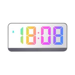 Leaper LED Large Electronic Clock with Colourful Font in Grey - thumbnail 2