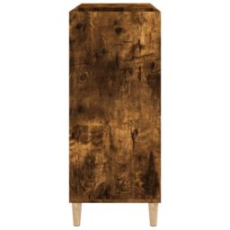 Berkfield Home Record Cabinet Smoked Oak 84.5x38x89 cm Engineered Wood in Brown - thumbnail 6