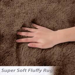 VOGREX 60 x 220 cm Brown Non Slip Long Hallway Runner Rug - Size: 60 cm x 220 cm - thumbnail 2
