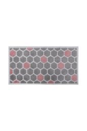 JVL Solemate® Hand Carved Honeycomb Doormat, 57 X 100 cm in Grey - Size: 57 cm x 100 cm - thumbnail 1