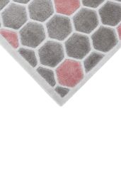 JVL Solemate® Hand Carved Honeycomb Doormat, 57 X 100 cm in Grey - Size: 57 cm x 100 cm - thumbnail 5