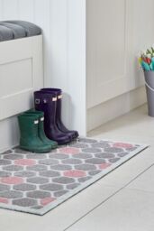 JVL Solemate® Hand Carved Honeycomb Doormat, 57 X 100 cm in Grey - Size: 57 cm x 100 cm - thumbnail 2