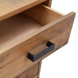 Berkfield Home Bedside Cabinet Brown 36x30x54 cm Solid Pinewood - Size: 36 x 30 x 54 cm - thumbnail 6