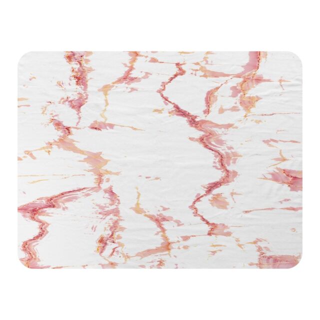 Benjamin Tate Design Pink Marble Blanket in Natural - Size: 120 cm x 150 cm - image 1
