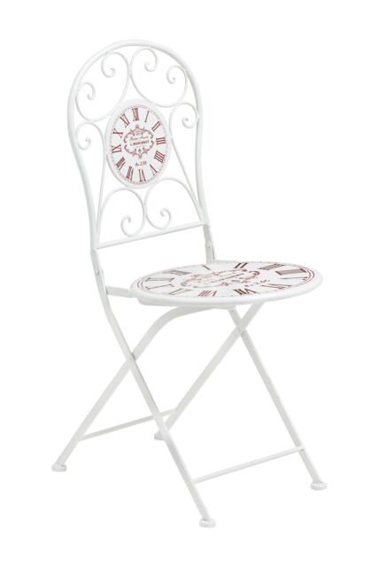 Orsina Industrial Design Cream Powder Coated Metal Chair, Comfortable Design Dining Chair For Entertaining Guests in White - image 1