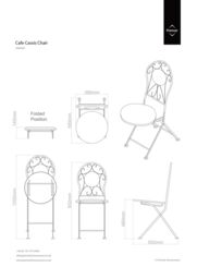 Orsina Industrial Design Cream Powder Coated Metal Chair, Comfortable Design Dining Chair For Entertaining Guests in White - thumbnail 2