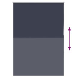 Berkfield Home Roller Blind Blackout Marine 95x130 cm Fabric Width 90.7 cm Polyester in Blue - thumbnail 5