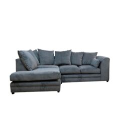 Furniture 786 Casper Fabric 4 Seater Left Hand Facing Corner Sofa in Grey - thumbnail 2