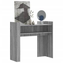 Berkfield Home Console Table Grey Sonoma 100x35x90 cm Engineered Wood - Size: 100 x 35 x 90 cm - thumbnail 2