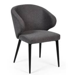 Cheshire Fairmont Premium Mid Grey Fabric Dining Chairs - Set of 2 - thumbnail 2