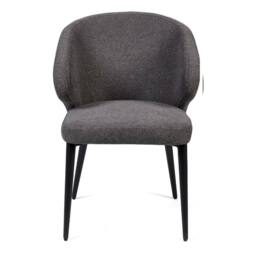 Cheshire Fairmont Premium Mid Grey Fabric Dining Chairs - Set of 2 - thumbnail 3